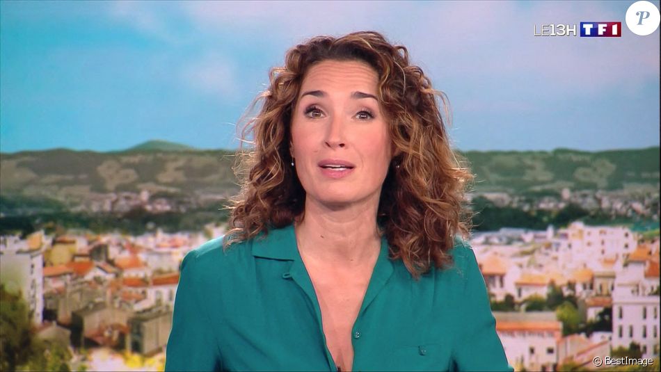Illustration du 1er journal de 13h présenté par Marie-Sophie Lacarrau et diffusé sur TF1 en direct , Paris, le 4 janvier 2020