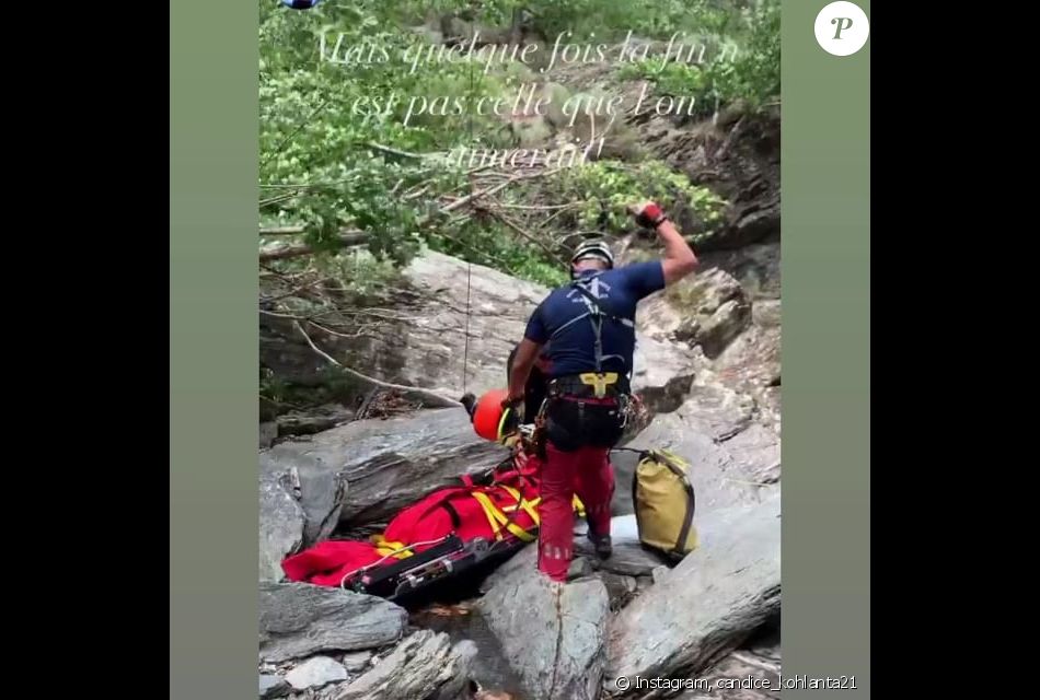 Candice (Koh-Lanta 2021) victime d'un accident lors d'un stage de canyoning. 18 juin 2021.