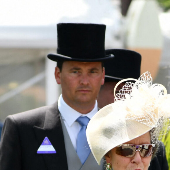 La princesse Anne assiste à la prestigieuse course hippique "Royal Ascot", le 16 juin 2021.