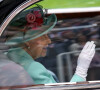 La reine Elisabeth II d'Angleterre à la prestigieuse course hippique "Royal Ascot" à Ascot, Royaume Uni, le 19 juin 2021.