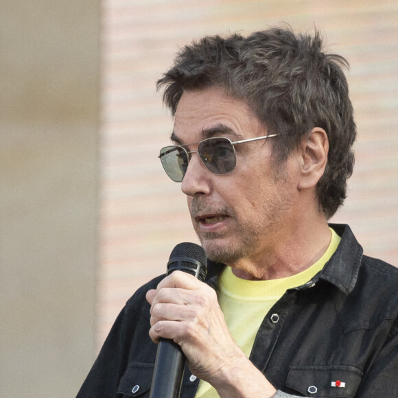 Jean-Michel Jarre - Fête de la musique 2021 au palais de l'Elysée à Paris. Le 21 avril 2021. © Eliot Blondet/Pool/Bestimage