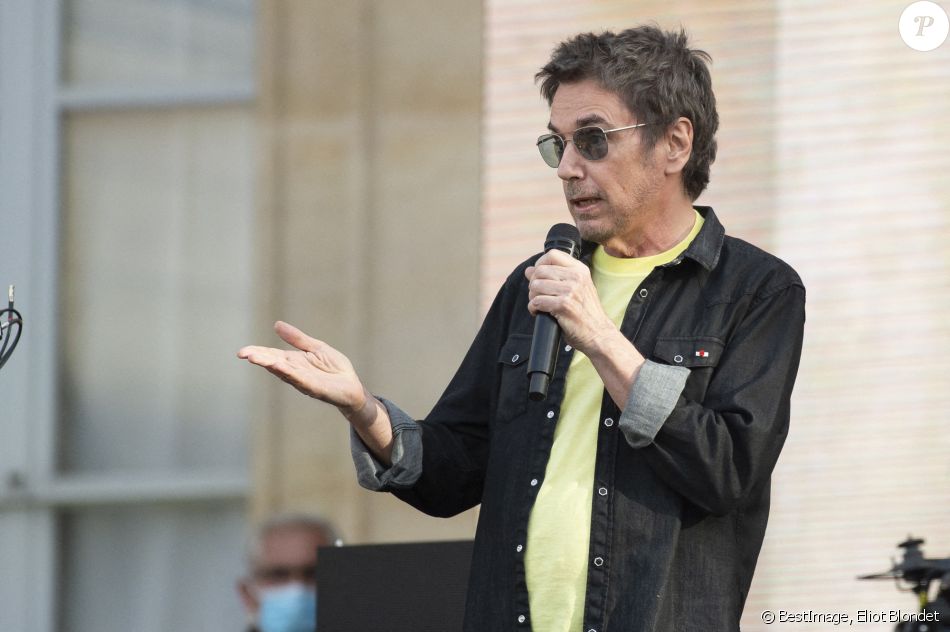 Jean-Michel Jarre - Fête de la musique 2021 au palais de l'Elysée à Paris. Le 21 avril 2021. © Eliot Blondet/Pool/Bestimage