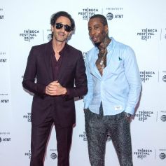 Antino Crowley Kamenwati et Adrien Brody assistent à la première du film "Clean" au Tribeca Film Festival à New York, le 19 juin 2021.,