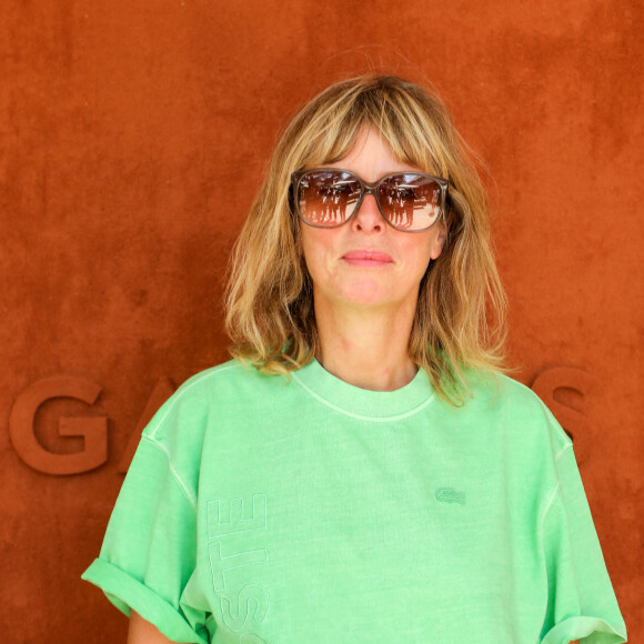 Karin Viard au village des Internationaux de France de tennis de Roland-Garros à Paris, France, le 11 juin 2021. © Dominique Jacovides/Bestimage