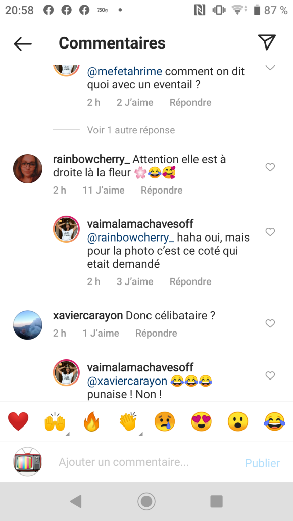 Vaimalama Chaves célibataire ? Elle répond sur Instagram le 24 juin 2021