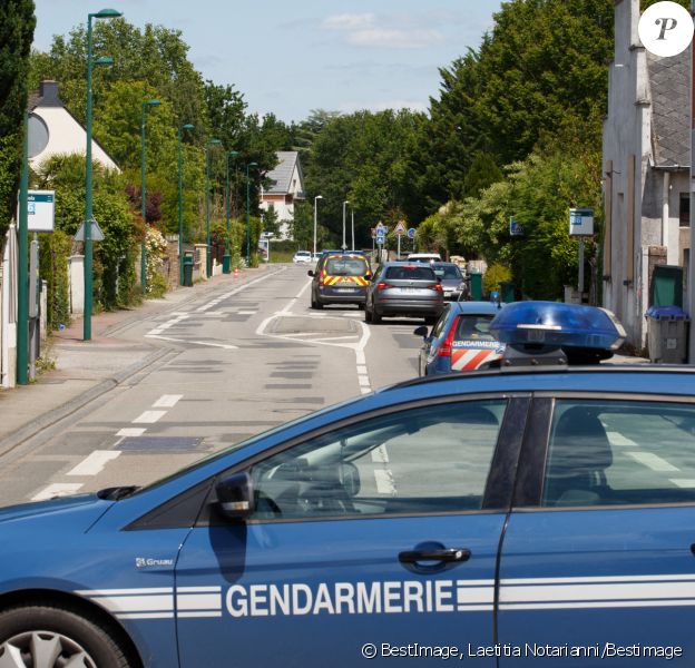 Voiture de gendarmerie. © Laetitia Notarianni/Bestimage 