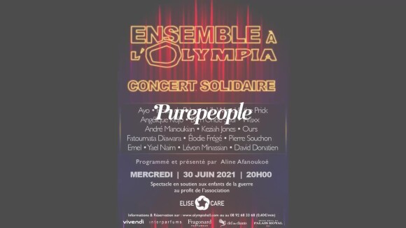 Alain Souchon et Elodie Frégé chantent Ensemble à l'Olympia pour les enfants de la guerre