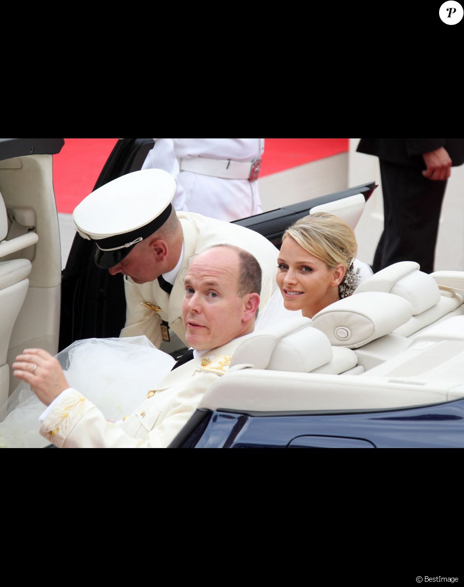 Marigage religieux du prince Albert II de Monaco et de la princesse Charlène le 2 juillet 2011 à Monaco.