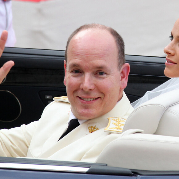 Marigage religieux du prince Albert II de Monaco et de la princesse Charlène le 2 juillet 2021 à Monaco.
