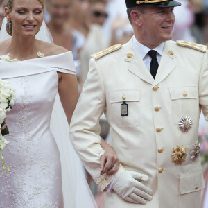 Marigage religieux du prince Albert II de Monaco et de la princesse Charlène le 2 juillet 2011 à Monaco.