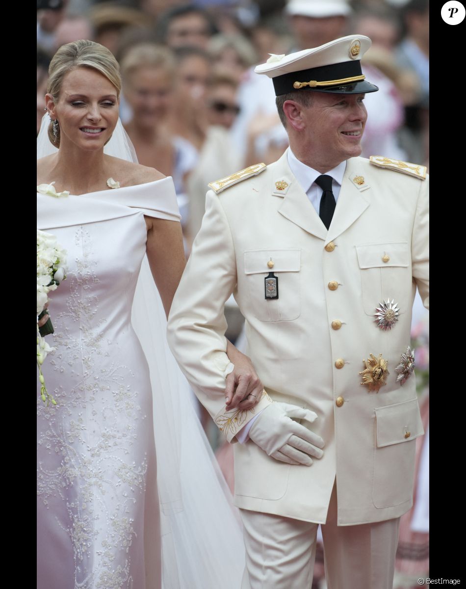 Marigage religieux du prince Albert II de Monaco et de la princesse Charlène le 2 juillet 2011 à Monaco.