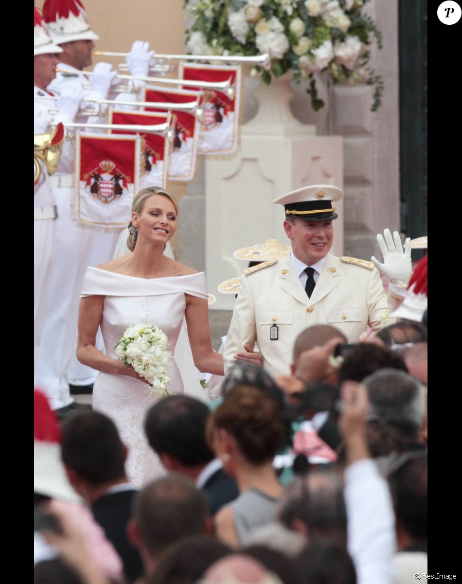 Marigage religieux du prince Albert II de Monaco et de la princesse Charlène le 2 juillet 2021 à Monaco.