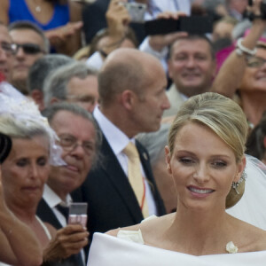Marigage religieux du prince Albert II de Monaco et de la princesse Charlène le 2 juillet 2021 à Monaco.