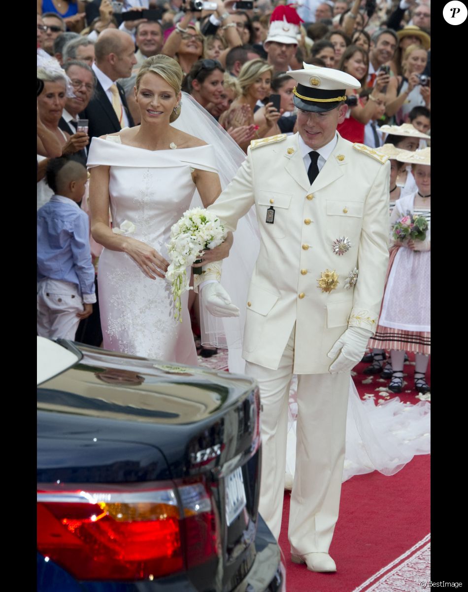 Marigage religieux du prince Albert II de Monaco et de la princesse Charlène le 2 juillet 2021 à Monaco.