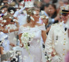 Marigage religieux du prince Albert II de Monaco et de la princesse Charlène le 2 juillet 2011 à Monaco.
