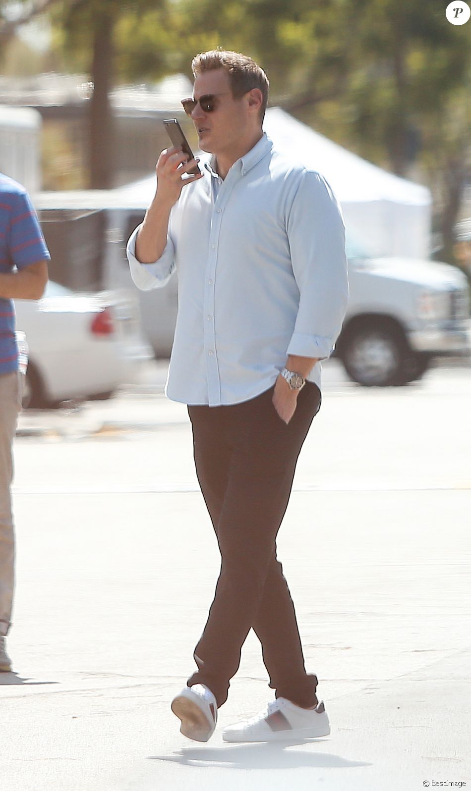 Exclusif - L'ex-mari de Meghan Markle, Trevor Engelson se promène dans les rues de Los Angeles le 21 septembre 2018.