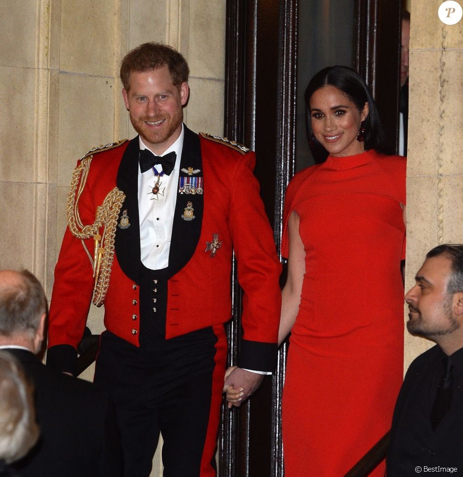 Le prince Harry, duc de Sussex, et Meghan Markle, duchesse de Sussex assistent au festival de musique de Mountbatten au Royal Albert Hall de Londres, Royaume Uni, le 7 mars 2020.