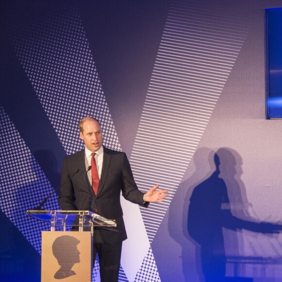 Le prince William, duc de Cambridge et le prince Harry lors de la remise des prix du "The Diana Award" à Londres le 18 mai 2017