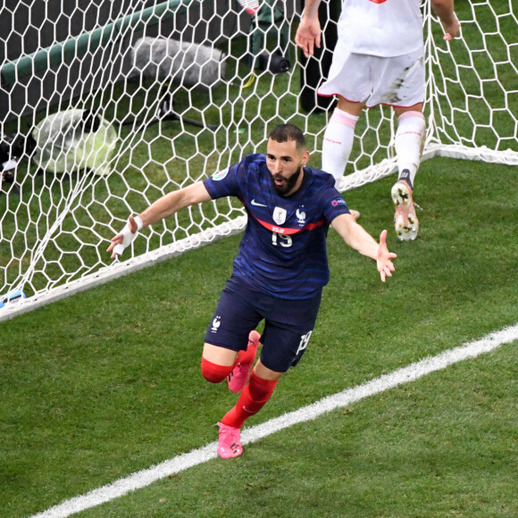 Karim Benzema lors du 8e de finale de l'Euro 2020 opposant la France à la Suisse, au stade Arena Nationala. Bucarest, le 28 juin 2021. © Anthony Bibard / FEP/Panoramic / Bestimage