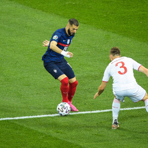 Karim Benzema lors du 8e de finale de l'Euro 2020 opposant la France à la Suisse, au stade Arena Nationala. Bucarest, le 28 juin 2021. © Federico Pestellini / Panoramic / Bestimage