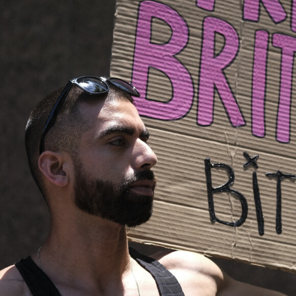 Les fans de Britney Spears sont venus supporter leur idole devant le tribunal de Los Angeles. Le 23 juin 2021.