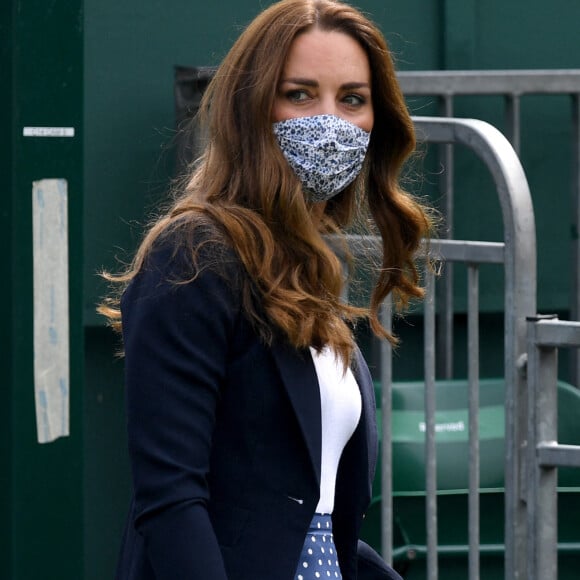 Catherine Kate Middleton, duchesse de Cambridge, assiste à la 5ème journée du tournoi de Wimbledon le 2 juillet 2021.