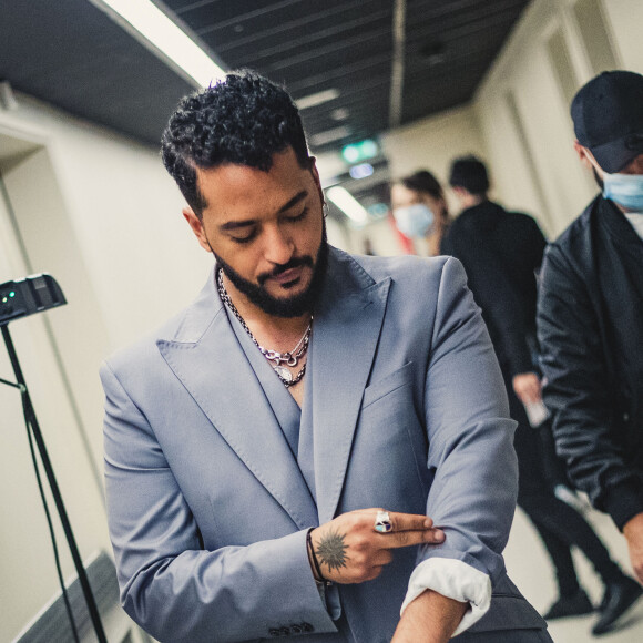 Exclusif - Backstage - Slimane - Enregistrement de l'émission "Tous ensemble pour la musique" pour la fête de la musique 2020 à l'AccorHotels Arena à Paris le 18 juin 2020. © Cyril Moreau / Veeren Ramsamy / Bestimage