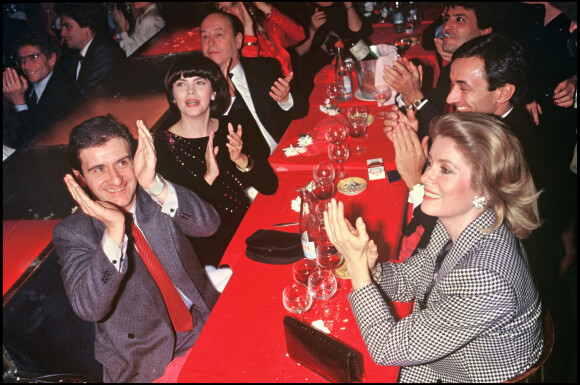 Archives - Catherine Deneuve et Pierre Lescure à Paris en 1985.