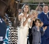 Princess Caroline of Hanover and Charlotte Casiraghi with her son Raphael attend the 15th international Monte-Carlo Jumping, on July 03, 2021 in Monte-Carlo, Monaco. Photo by David Niviere/ABACAPRESS.COM 
