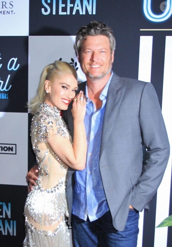 Gwen Stefani et son compagnon Blake Shelton au lancement de son spectacle en résidence "Gwen Stefani - Just a Girl" au Planet Hollywood Resort & Casino à Las Vegas, le 27 juin 2018