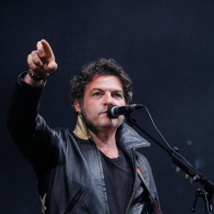 Le chanteur M (Matthieu Chedid) lors de l'Edition Spéciale pour les soignants du festival Solidays 2021 à l'hippodrome ParisLongchamp, le 4 juillet 2021. © Christophe Clovis/Bestimage