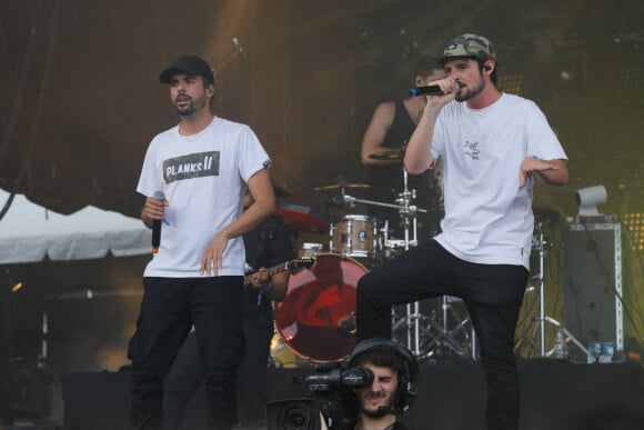 Le groupe Jahneration lors de l'édition spéciale pour les soignants du festival Solidays 2021 à l'hippodrome ParisLongchamp, le 4 juillet 2021. © Christophe Clovis/Bestimage