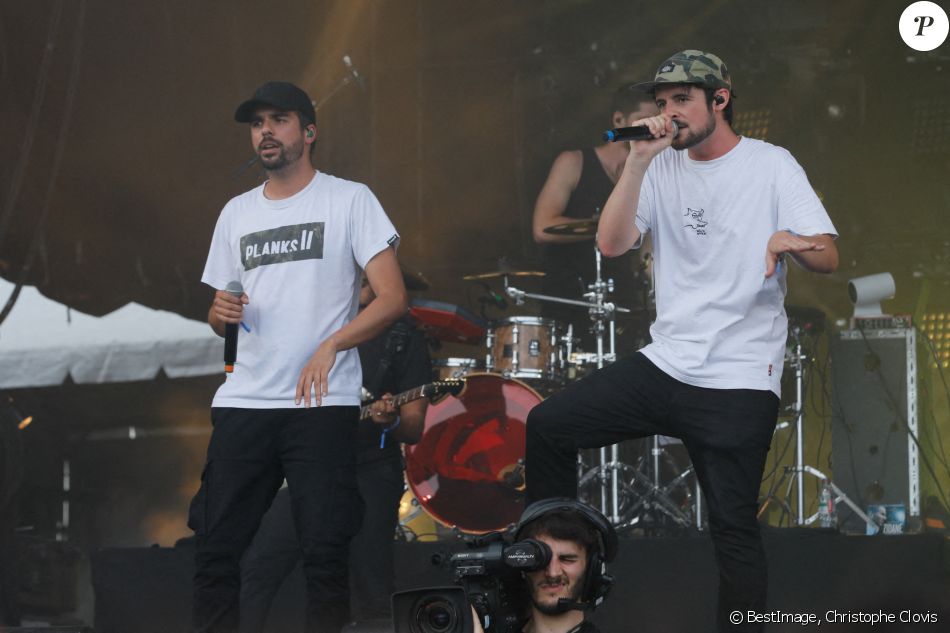 Le groupe Jahneration lors de l'édition spéciale pour les soignants du festival Solidays 2021 à l'hippodrome ParisLongchamp, le 4 juillet 2021. © Christophe Clovis/Bestimage