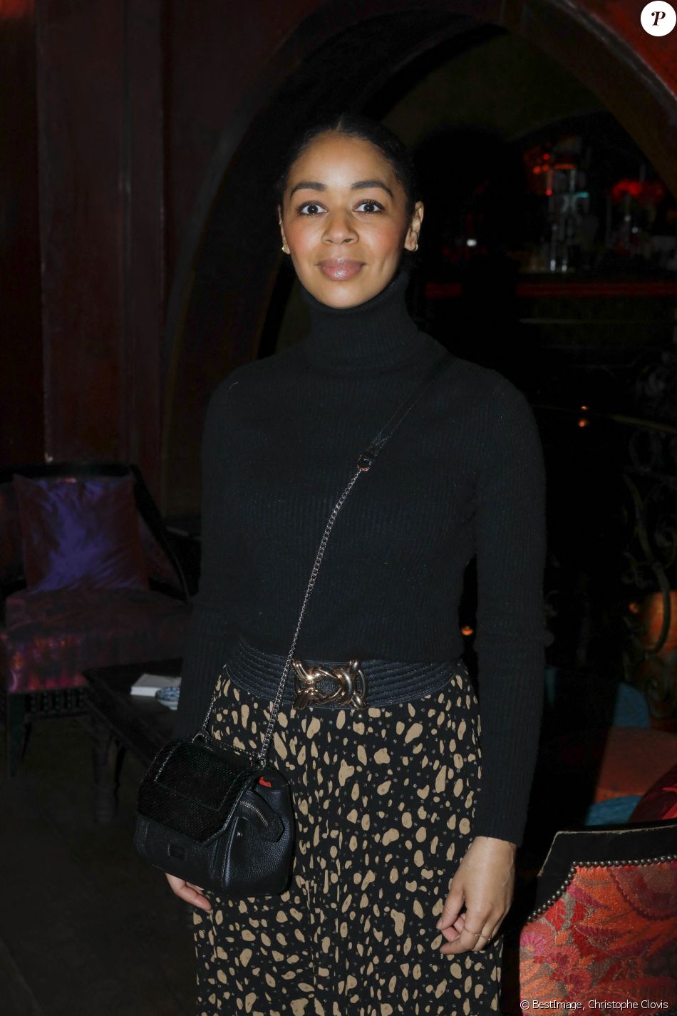 Aurélie Konaté - Soirée à l'occasion de la sortie du livre "Déjeuner en paix" de Charlotte Gabris organisé par Five Eyes Production au Buddha Bar à Paris, le 13 janvier 2020. © Christophe Clovis / Bestimage