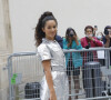 Lena Situations (Léna Mahfouf) à la sortie du défilé de mode Haute-Couture 2021/2022 Christian Dior au musée Rodin à Paris, France. 