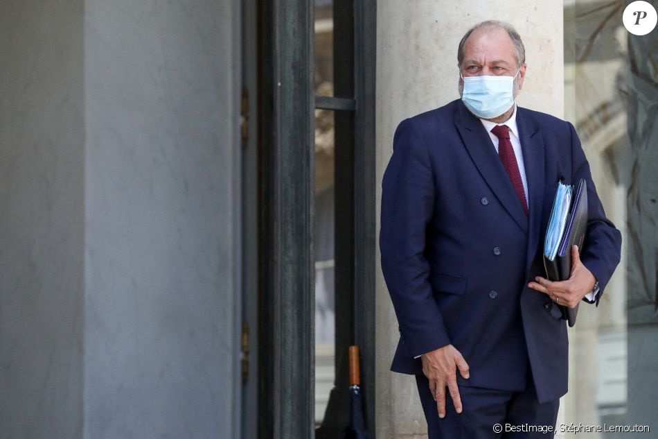 Eric Dupond-Moretti, ministre de la justice, garde des Sceaux - Sorties du Conseil des ministres du mercredi 9 juin 2021 au palais de l'Elysée à Paris © Stéphane Lemouton / Bestimage