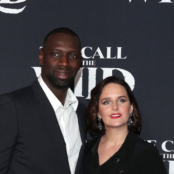 Omar Sy, Hélène Sy - Photocall de la première du film L'Appel de la forêt (The call of the wild) à Los Angeles le 13 février 2020.