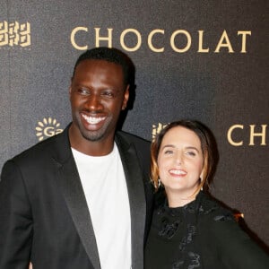 Omar Sy et sa femme Hélène - Avant-première du film "Chocolat" au Gaumont Champs-Elysées Marignan à Paris, le 1er février 2016. © Christophe Aubert via Bestimage