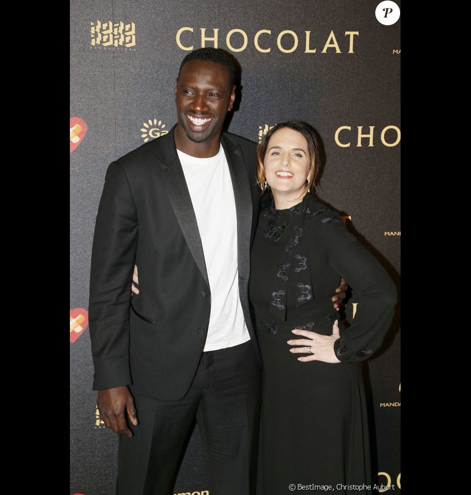 Omar Sy et sa femme Hélène - Avant-première du film "Chocolat" au Gaumont Champs-Elysées Marignan à Paris, le 1er février 2016. © Christophe Aubert via Bestimage