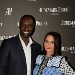 Omar Sy et sa femme Hélène - Inauguration de la boutique Audemars Piguet, 15 rue Royale, et présentation de la nouvelle collection Royal Oak Yellow Gold, à Paris, le 26 mai 2016. © Rachid Bellak/Bestimage