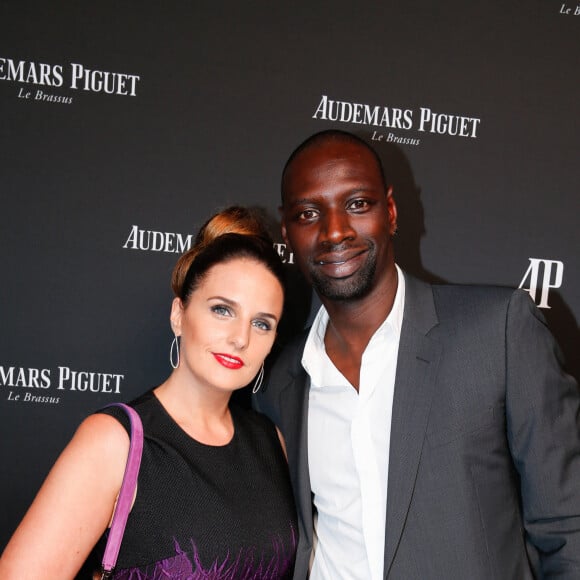 Exclusif - Omar Sy et sa femme Hélène - La maison Audemars Piguet a célébré le lancement de la nouvelle Millenary Femme au Carreau du Temple à Paris le 6 juillet 2015 .