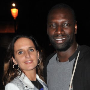 Omar Sy et sa femme Helene - Soiree pour la sortie du jeu "Fifa 14" a la Gaite Lyrique a Paris. Le 23 septembre 2013