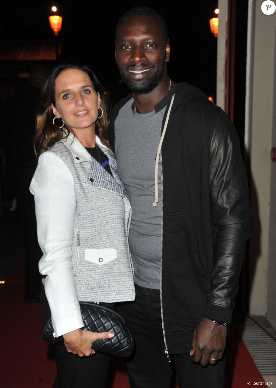 Omar Sy et sa femme Helene - Soiree pour la sortie du jeu "Fifa 14" a la Gaite Lyrique a Paris. Le 23 septembre 2013