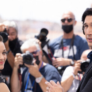 Marion Cotillard, Adam Driver au photocall du film Annette lors du 74ème festival international du film de Cannes le 6 juillet 2021 © Jacovides / Moreau / Bestimage
