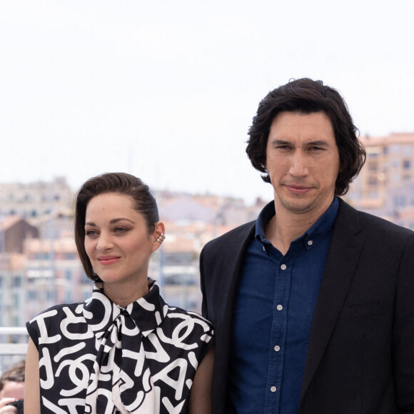 Marion Cotillard, Adam Driver au photocall du film Annette lors du 74ème festival international du film de Cannes le 6 juillet 2021 © Jacovides / Moreau / Bestimage