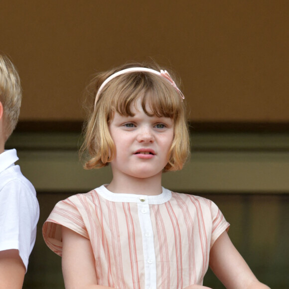 Le prince héréditaire Jacques de Monaco et sa soeur la princesse Gabriella de Monaco durant la dernière journée du World Rugby Sevens Repechage tournament qui se déroule au Stade Louis II le 20 juin 2021. Cette compétition est organisée par la Fédération Monégasque de Rugby (FMR), dont le président est Gareth Wittstock, le frère de la Princesse Charlene de Monaco. © Bruno Bebert/Bestimage