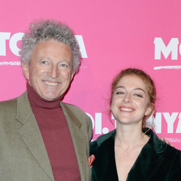 Nelson Monfort et sa fille Victoria - Avant-première du film "Moi, Tonya" au cinéma l'UGC Normandie à Paris le 15 janvier 2018. © Coadic Guirec/Bestimage