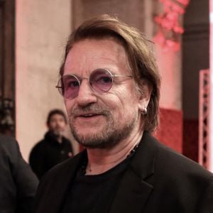 Le chanteur Bono à Lyon, le 9 octobre 2019. © Stéphane Lemouton / Bestimage