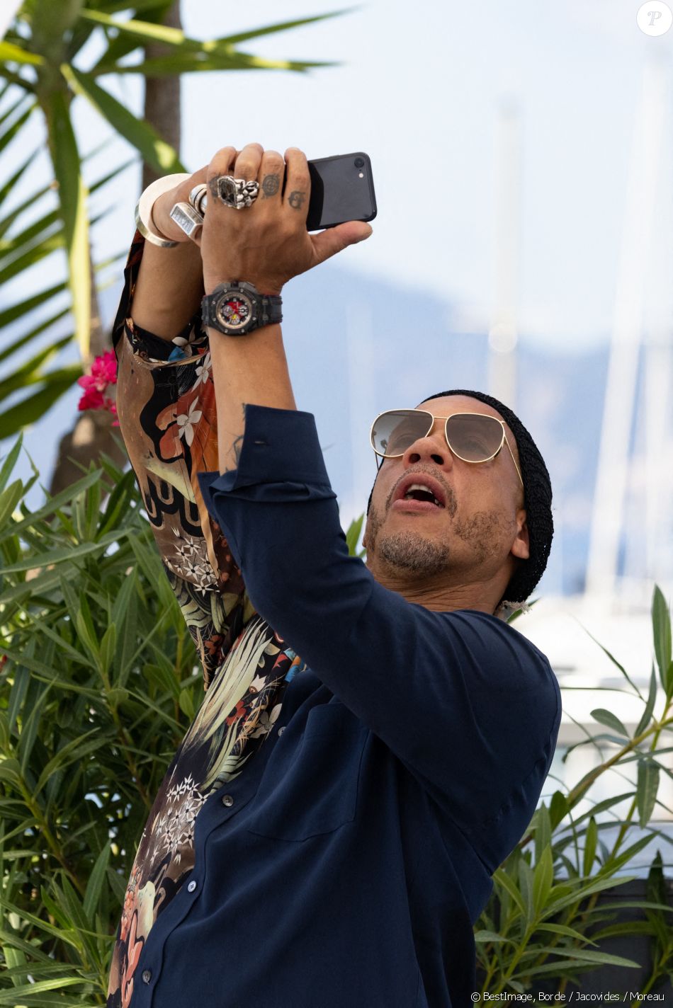 JoeyStarr au photocall du film Cette musique ne joue pour personne (Cannes première) lors du 74ème festival international du film de Cannes le 10 juillet 2021 © Borde / Jacovides / Moreau / Bestimage