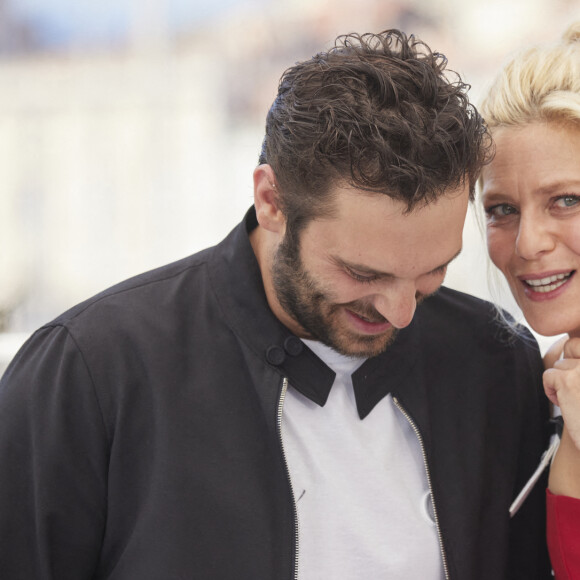 Pio Marmaï, Marina Foïs au photocall du film La fracture lors du 74ème festival international du film de Cannes le 10 juillet 2021 © Borde / Jacovides / Moreau / Bestimage 